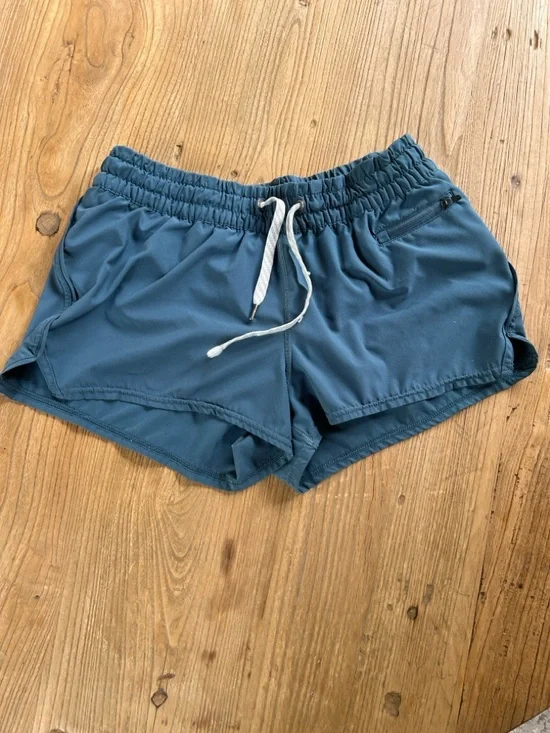 Vuori Women's Athletic Shorts in Slate Blue - Picture 2 of 2